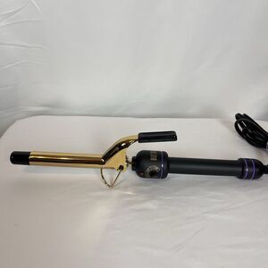 Hot Tools Pro Signature Gold 3/8” Inch Curling Iron Lasting  Curls Model 1138